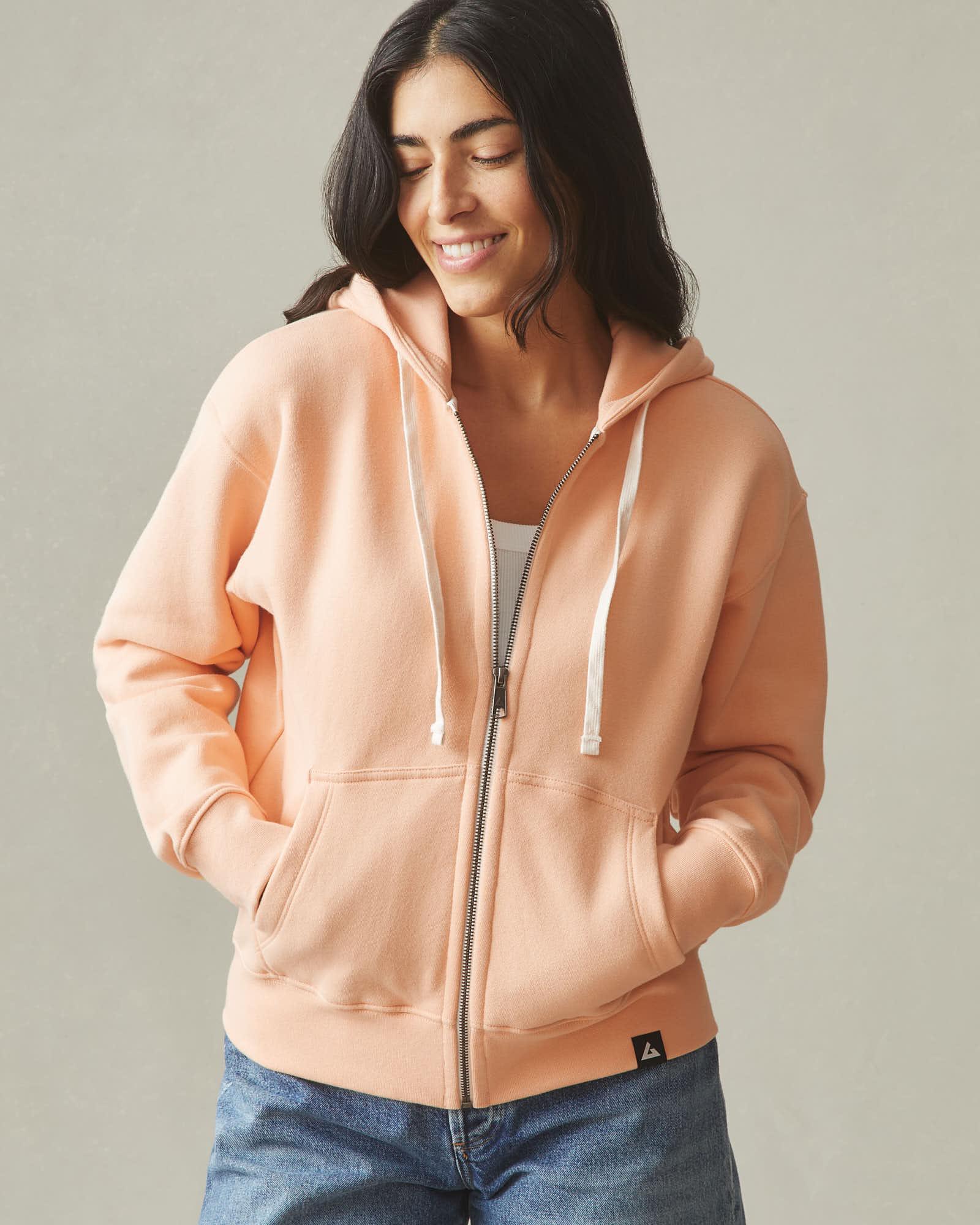 Women's Midweight Full Zip - Peach Fuzz Product Image