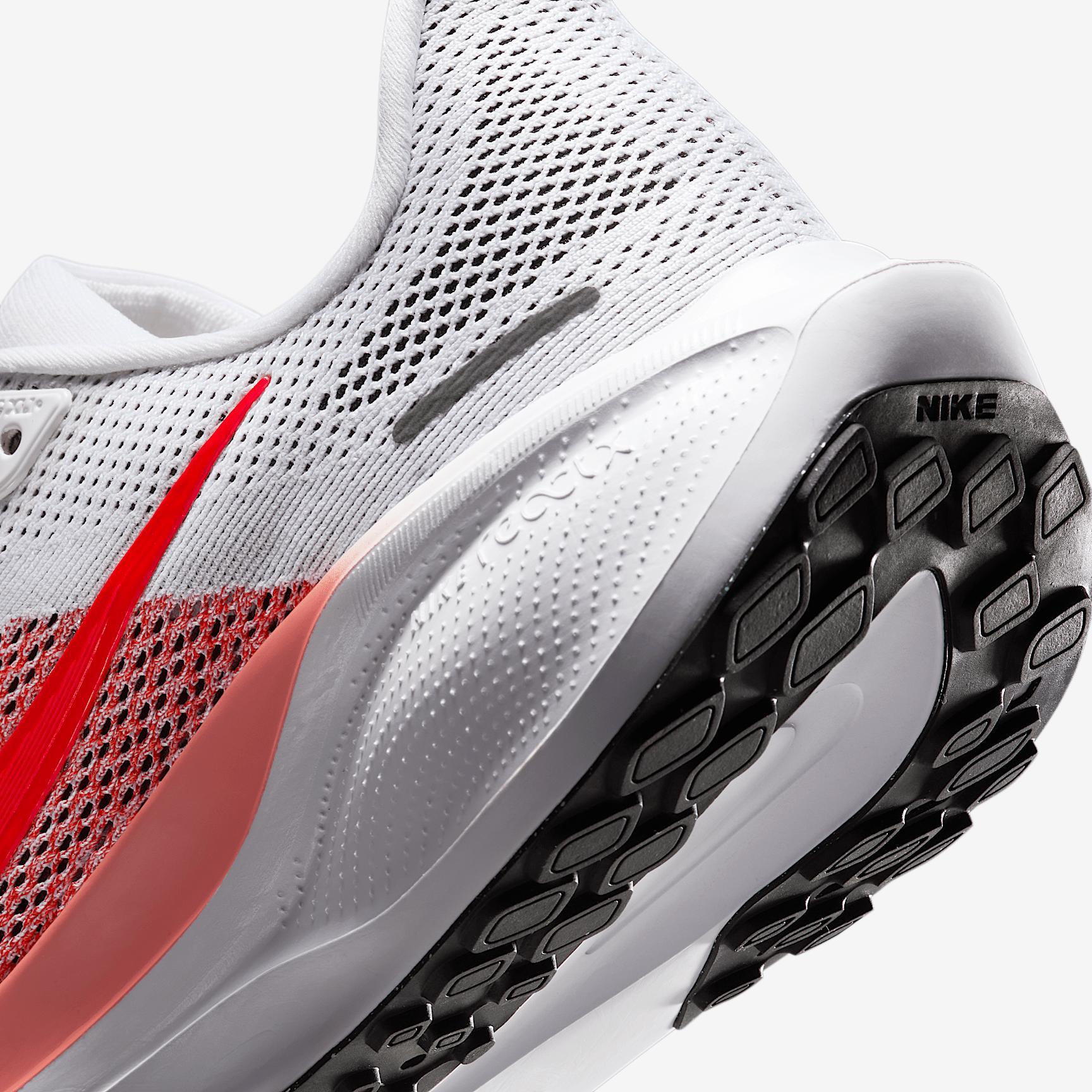 Nike Womens Pegasus 41 Running Shoes in White/Bright Crimson/Magic Ember Product Image