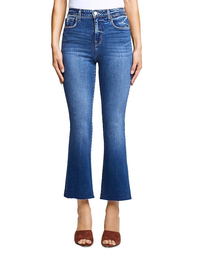 LAgence Kendra High Rise Cropped Flare Jeans in Laredo Product Image