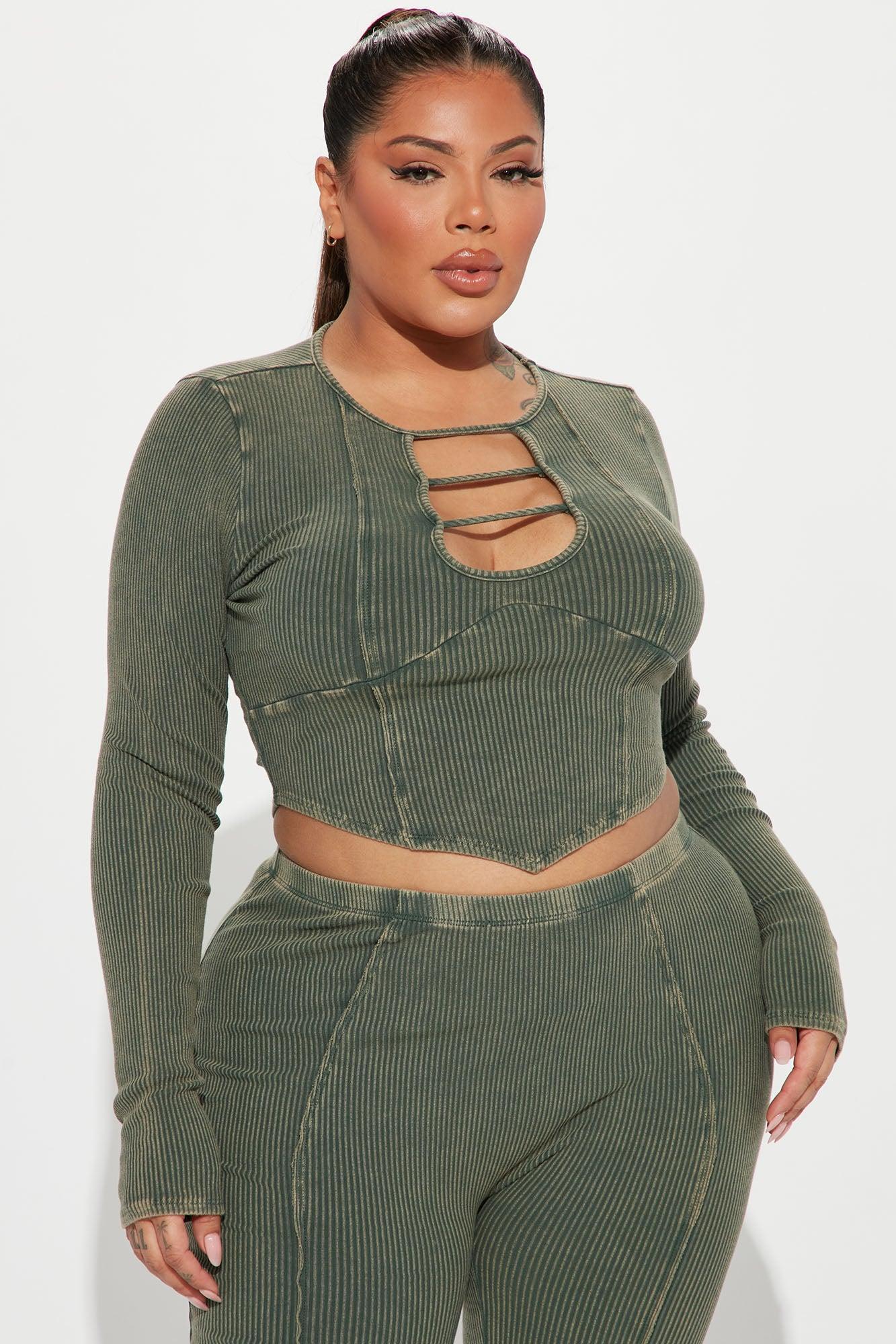 Janie Legging Set - Olive Product Image