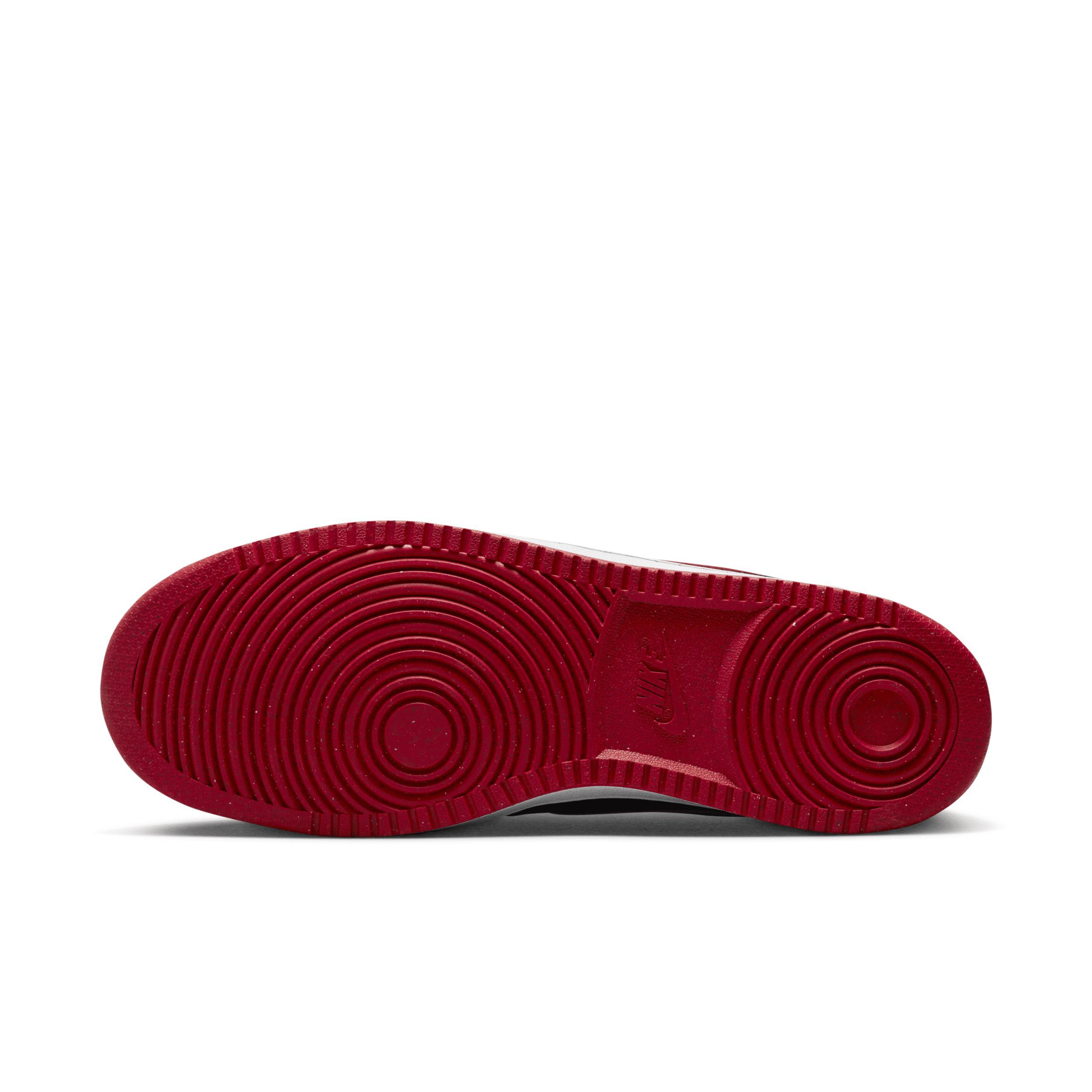 Nike Court Vision Men's Shoes, Size: 11.5, University Red White Product Image