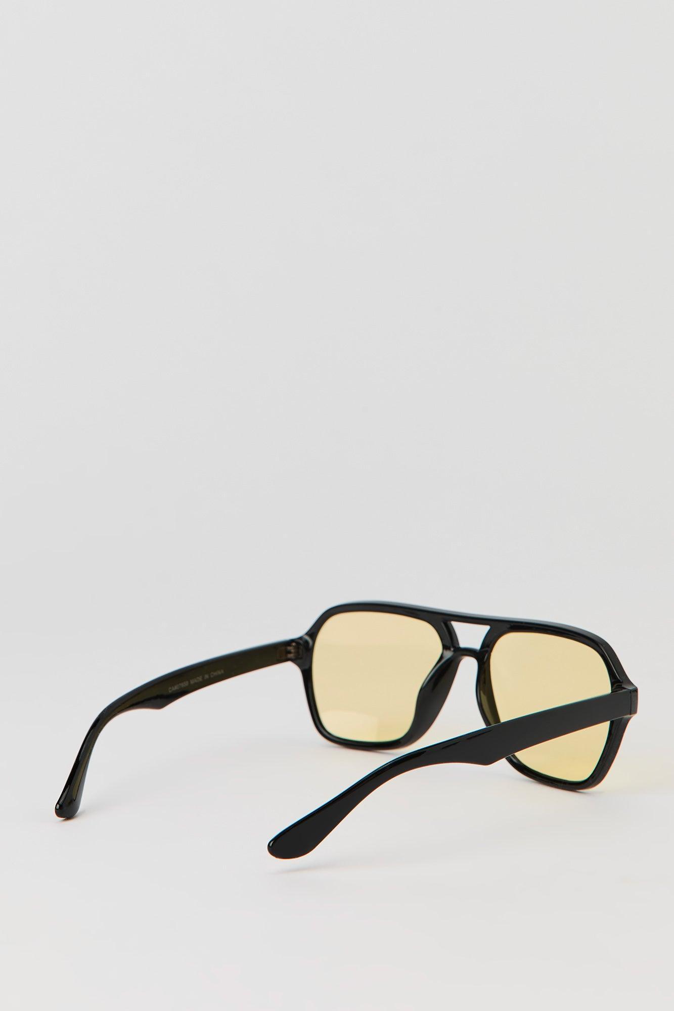 Thick Aviator Sunglasses Male Product Image