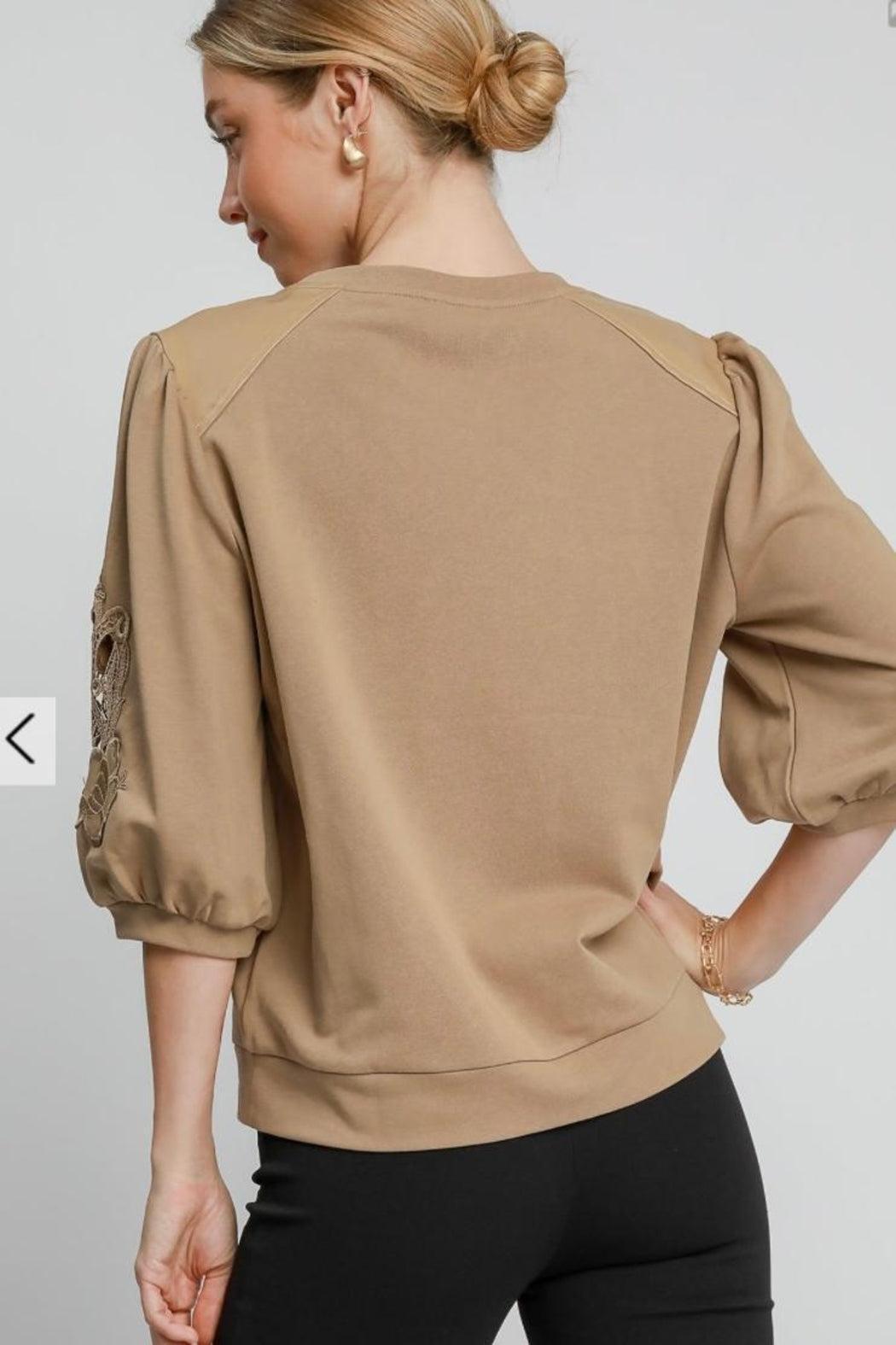 Top, Lace Sleeve Product Image