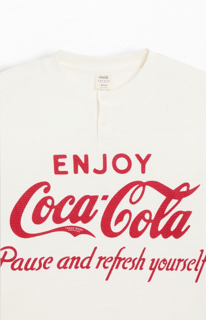 Coca-Cola Men's By PacSun Pause Long Sleeve Waffle Knit T-Shirt Product Image
