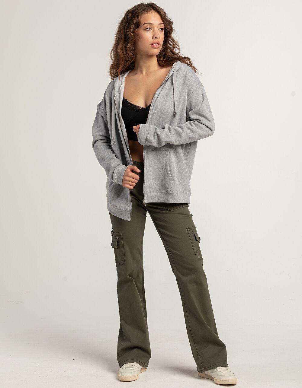 TILLYS Womens Oversized Zip-Up Hoodie Product Image