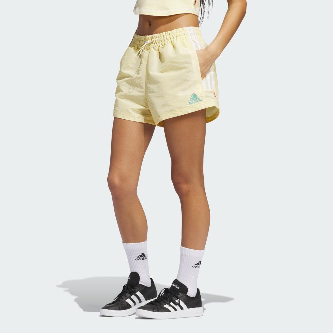 adidas Sunglass Pack Woven Shorts Semi Pink Spark XS Womens Product Image
