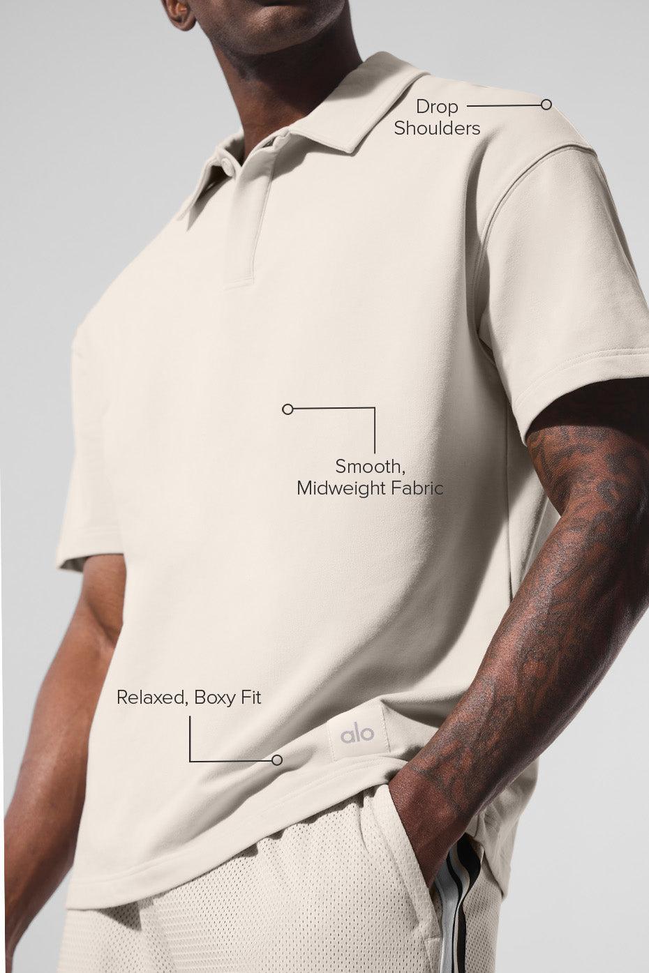 Double Take Short Sleeve Polo - Bone Product Image