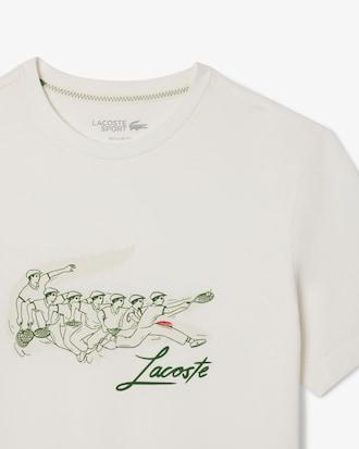Men's René Lacoste Print Tennis Heritage T-Shirt Product Image