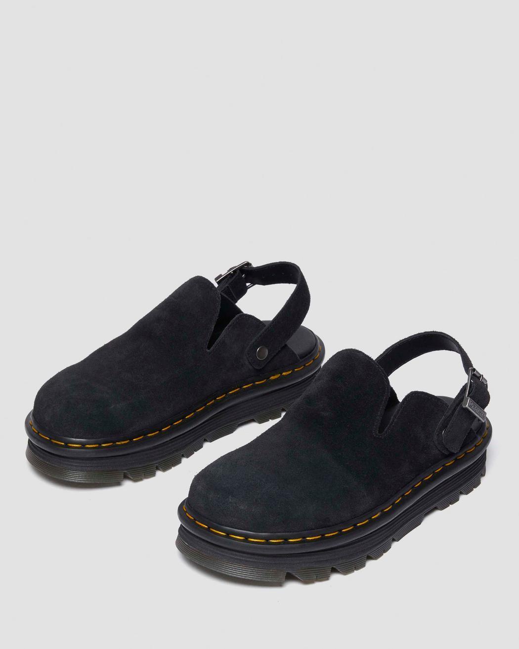 Dr. Martens Womens Zebzag Suede Slingback Mule Sandals Product Image