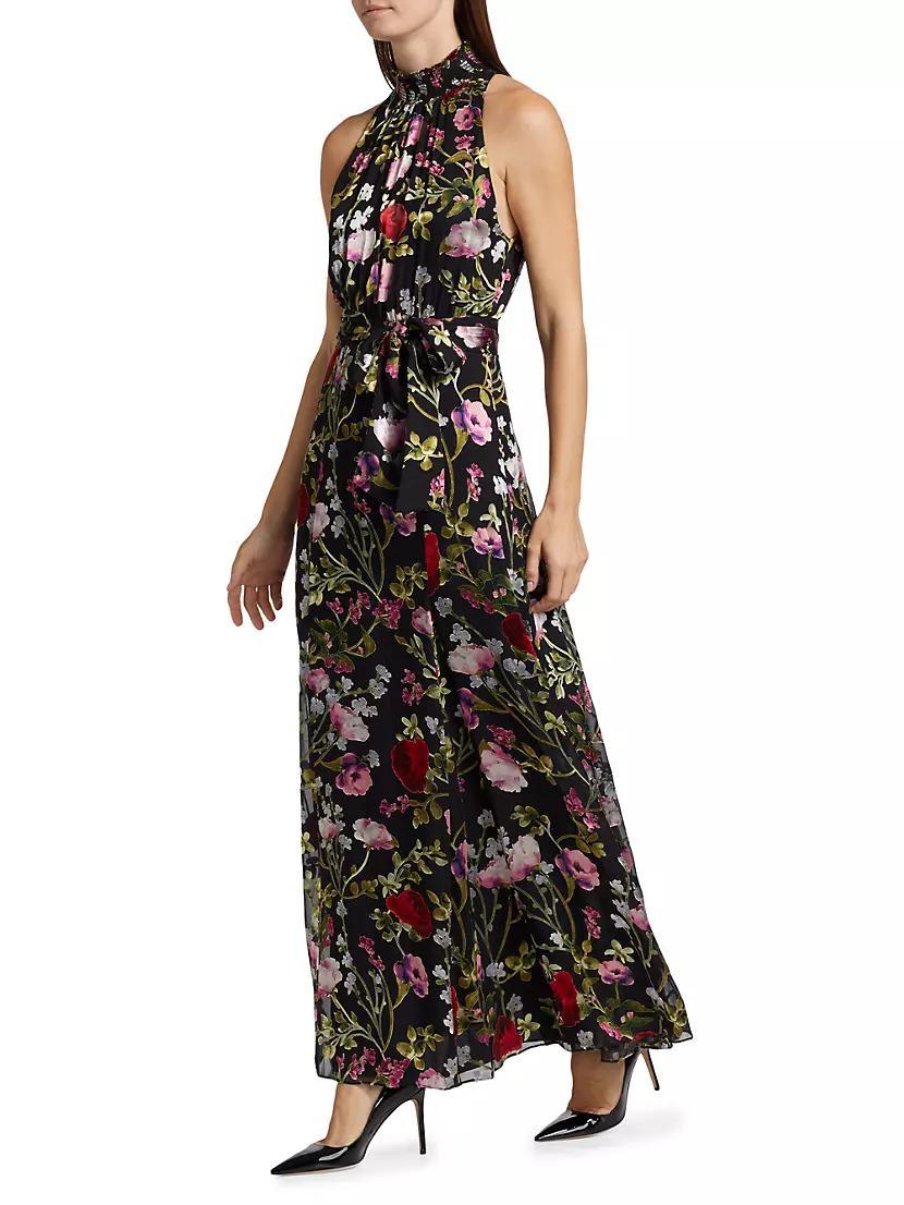 Dita Floral Burnout Maxi-Dress Product Image