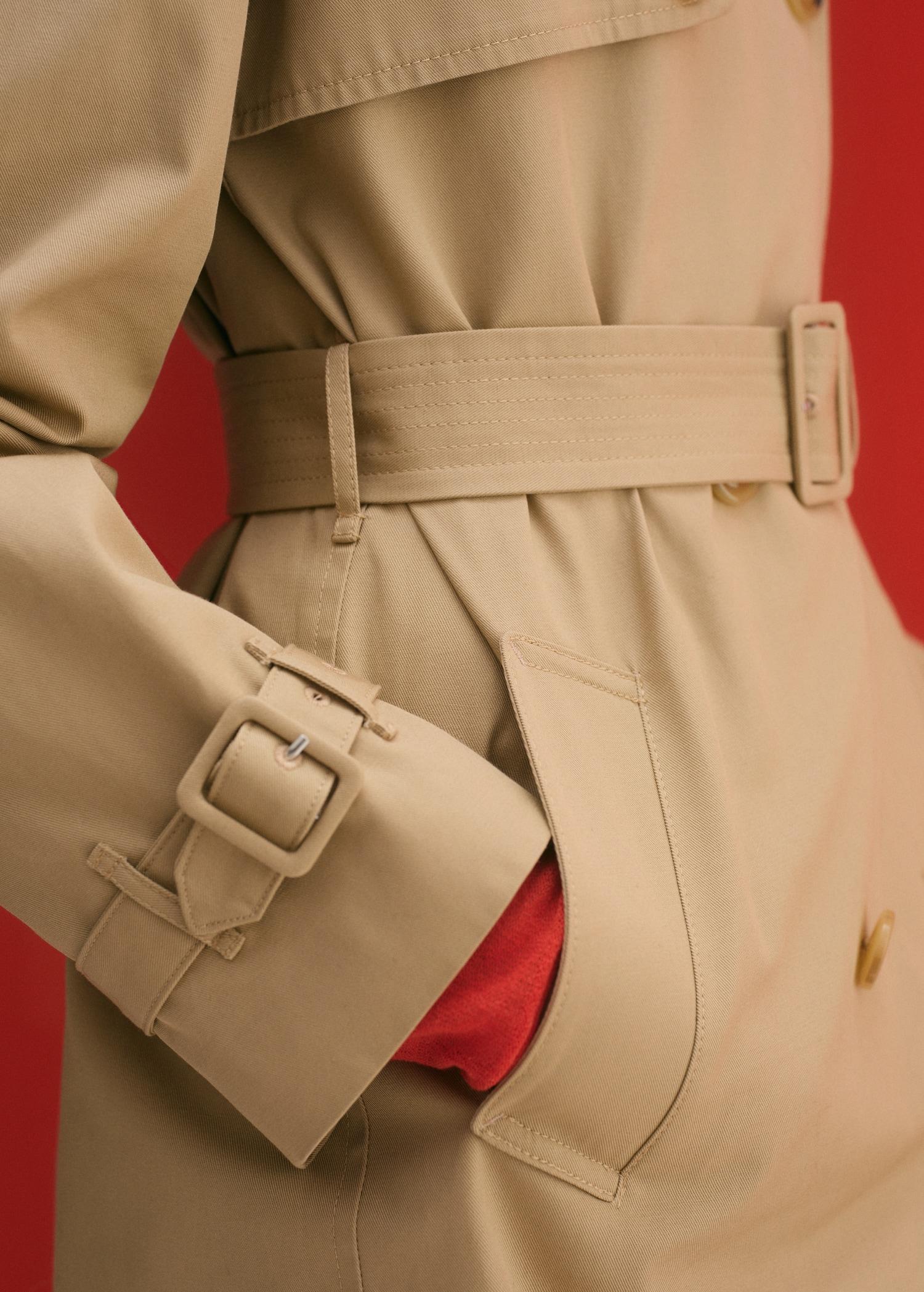 Classic trench coat with belt - Women | MANGO USA Product Image