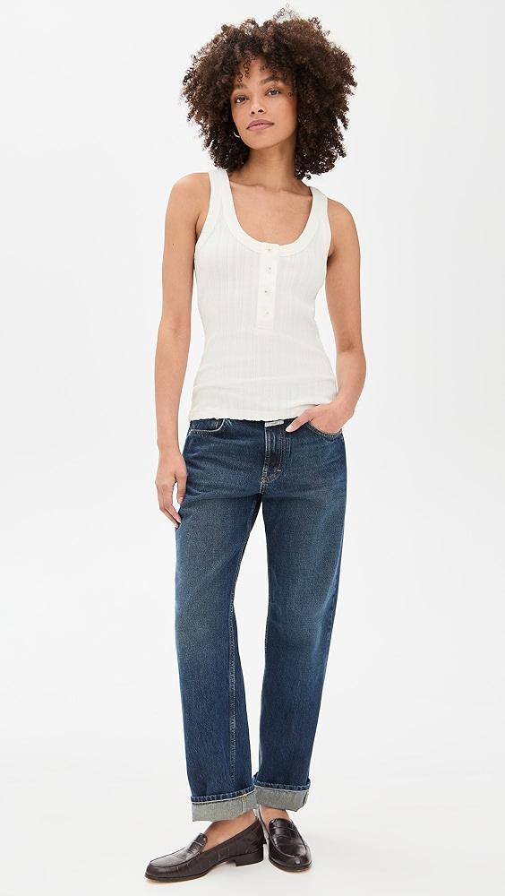 Closed Half Placket Tank Top | Shopbop Product Image