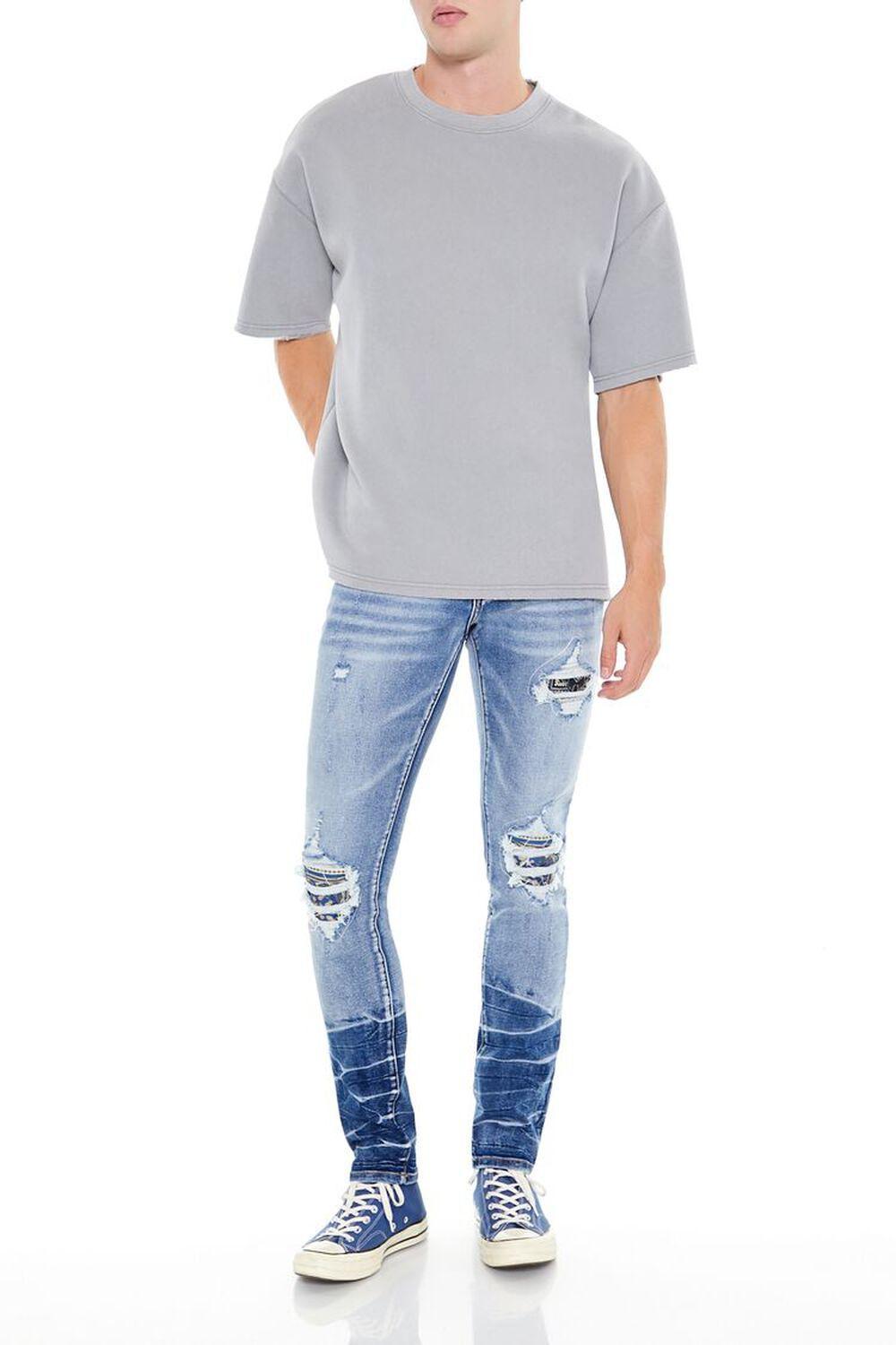 Distressed Acid Wash Skinny Jeans | Forever 21 Product Image