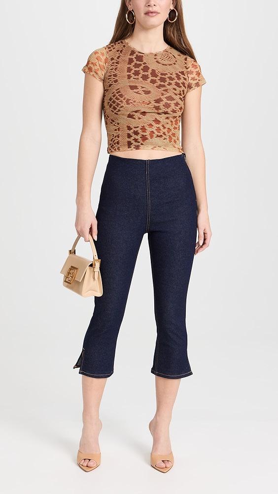EB Denim Split Hem Capri Jeans | Shopbop Product Image