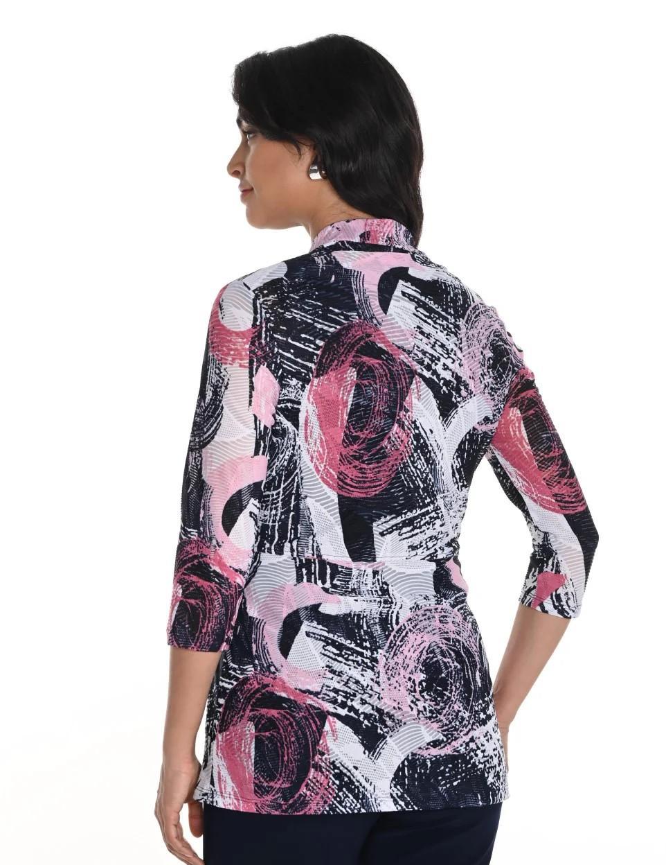 Frank Lyman Throw-Over 256350 Navy/Pink Product Image