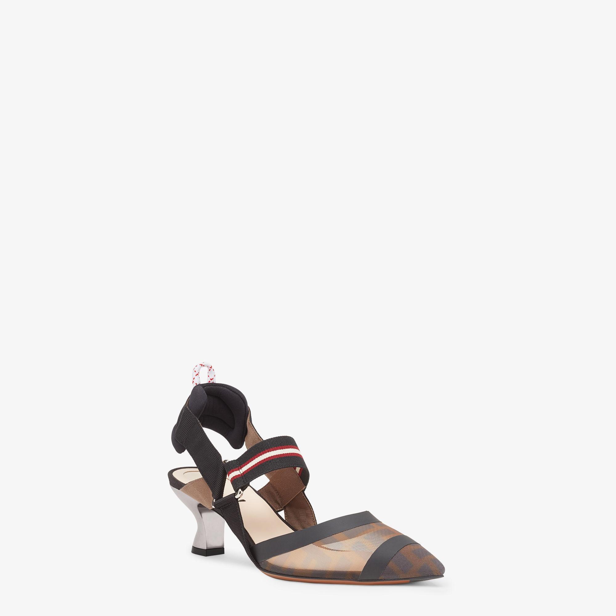 ColibrìMulticolor tech mesh medium-heel slingbacks Product Image