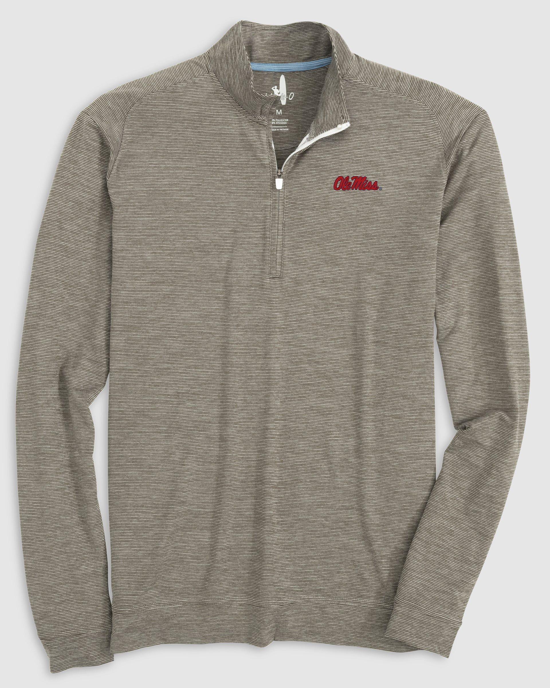 Clemson Vaughn Striped Performance 1/4 Zip Product Image