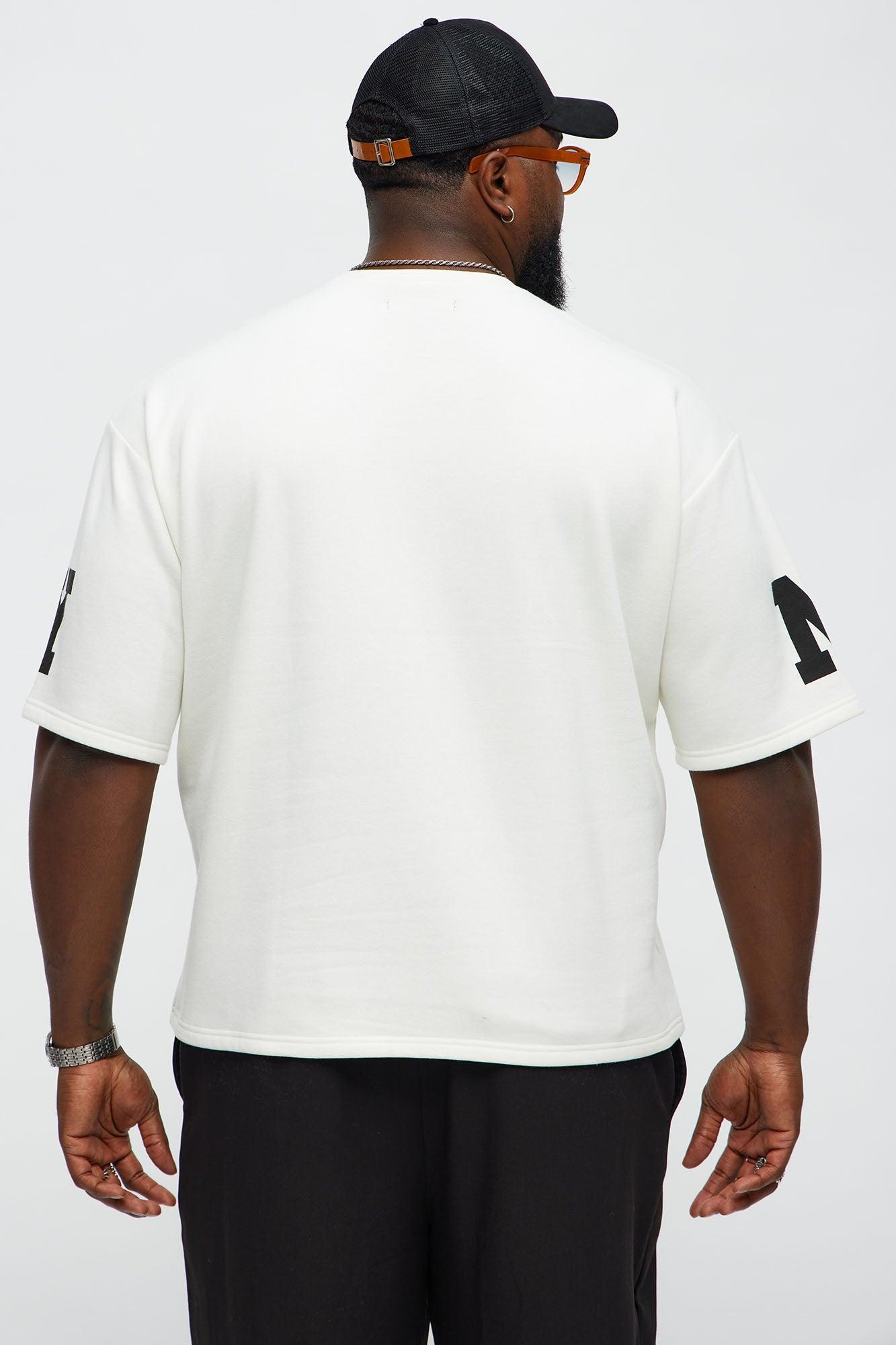 Athletic Oversized Tee - White Product Image