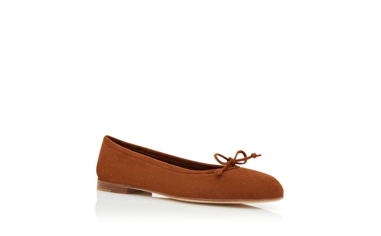VERALLI Brown Suede Ballerina Flats Product Image