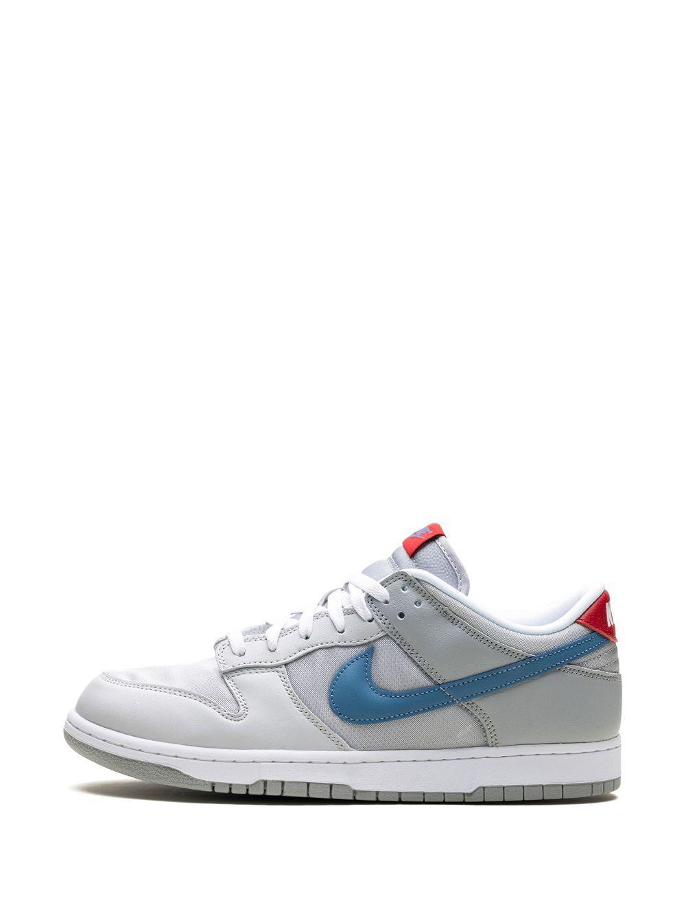 Dunk Low Sneakers in grey leather and fabric Product Image