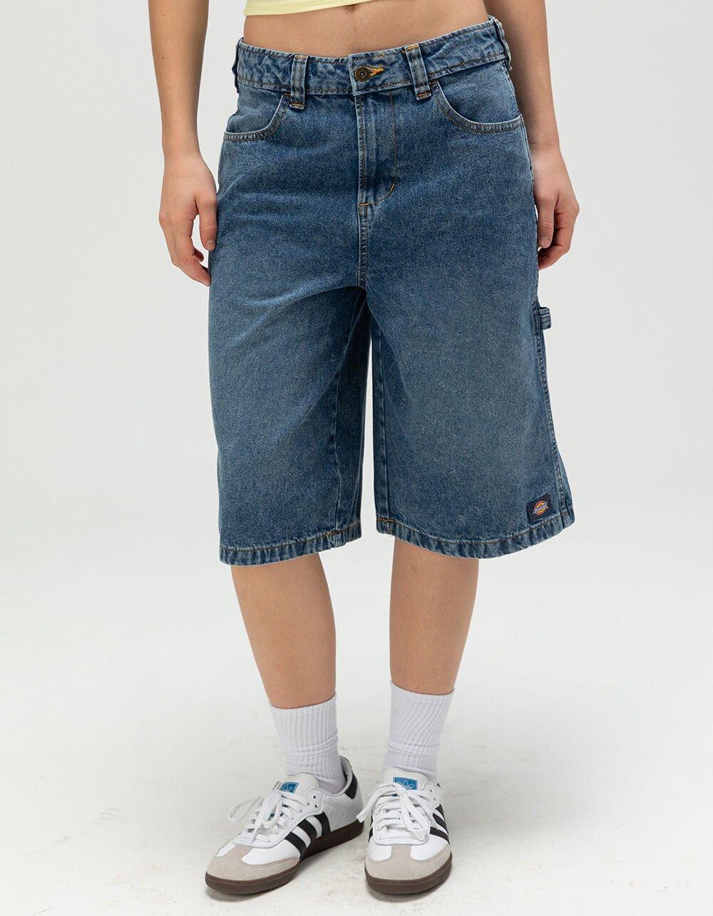 DICKIES Womens Carpenter Jorts - RINSE Product Image