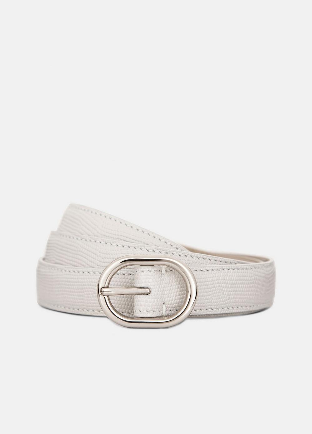 Womens Stitched Glazed Leather Belt Product Image