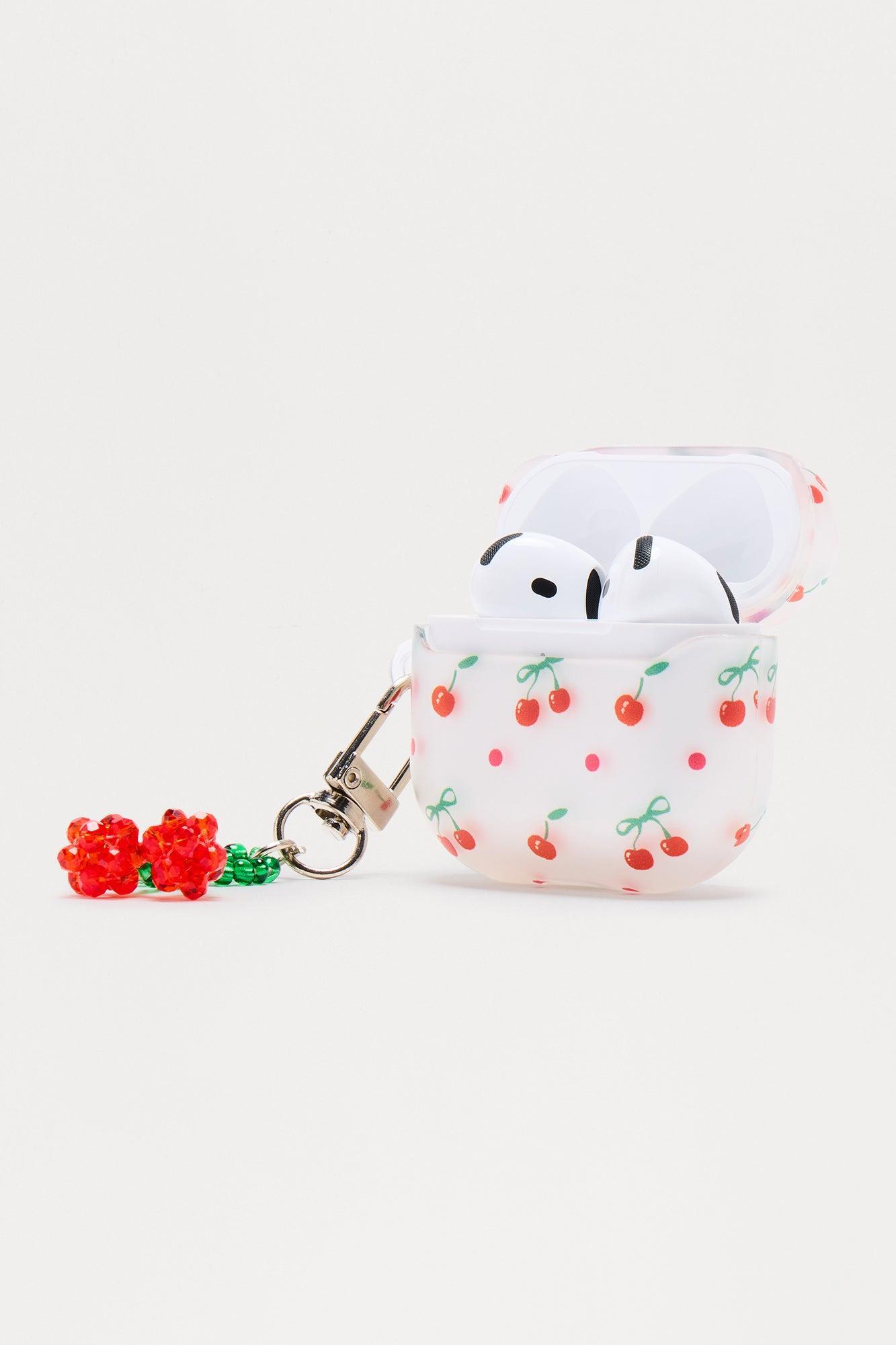 Cherry Season Airpods 4 Case - Red/combo Product Image