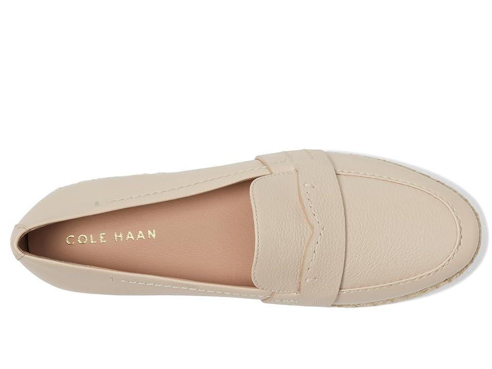 Cole Haan Womens Montauk Almond Toe Black Espadrille Loafers Product Image