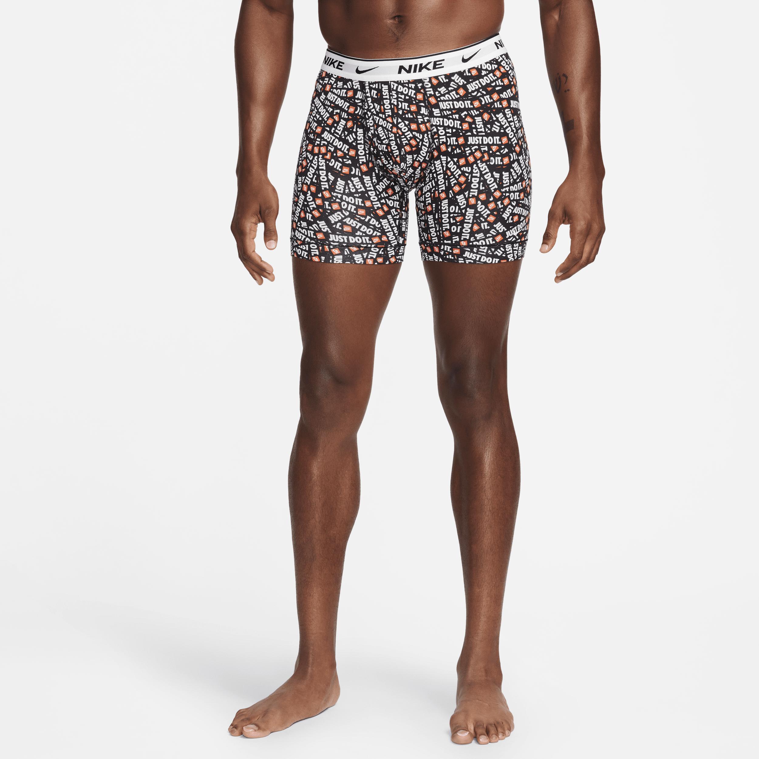 Men's Nike Dri-FIT Essential 3-pack Stretch Boxer Briefs, Size: XXL, Navy Blue Black Product Image