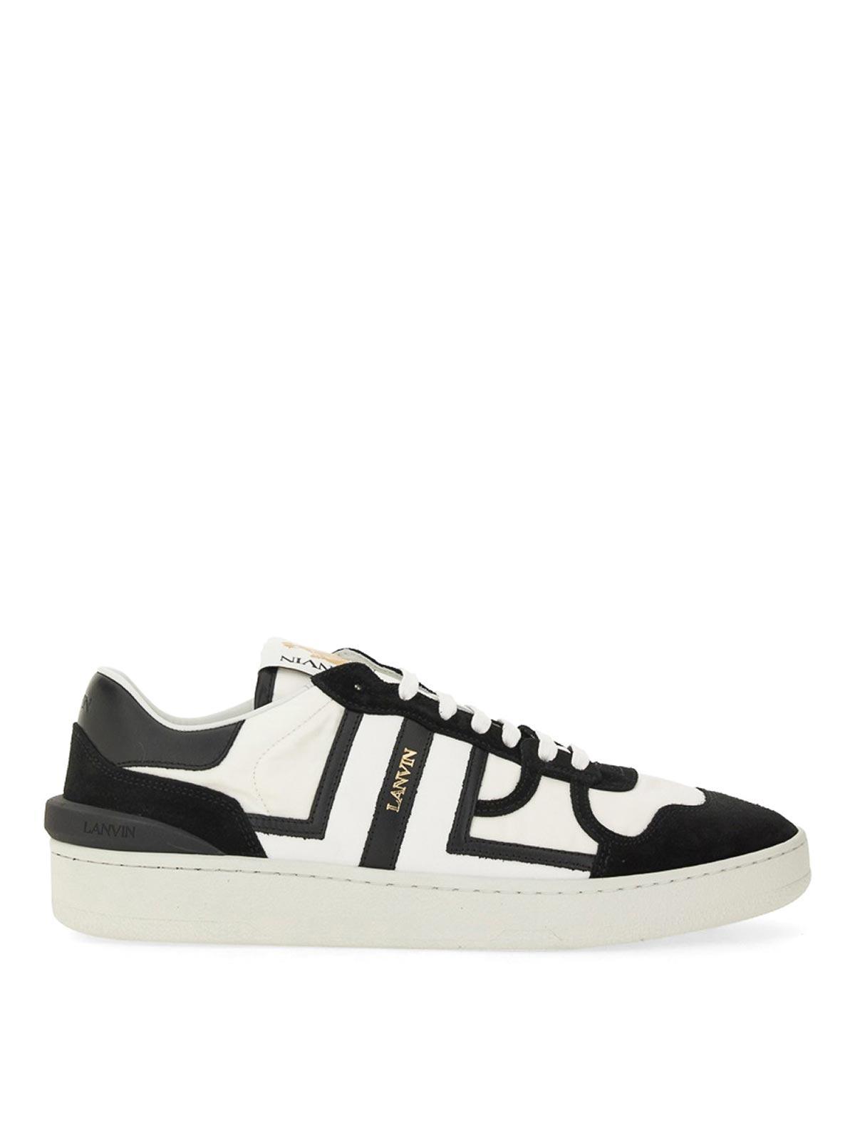 White & Black Clay Mesh Sneakers Product Image