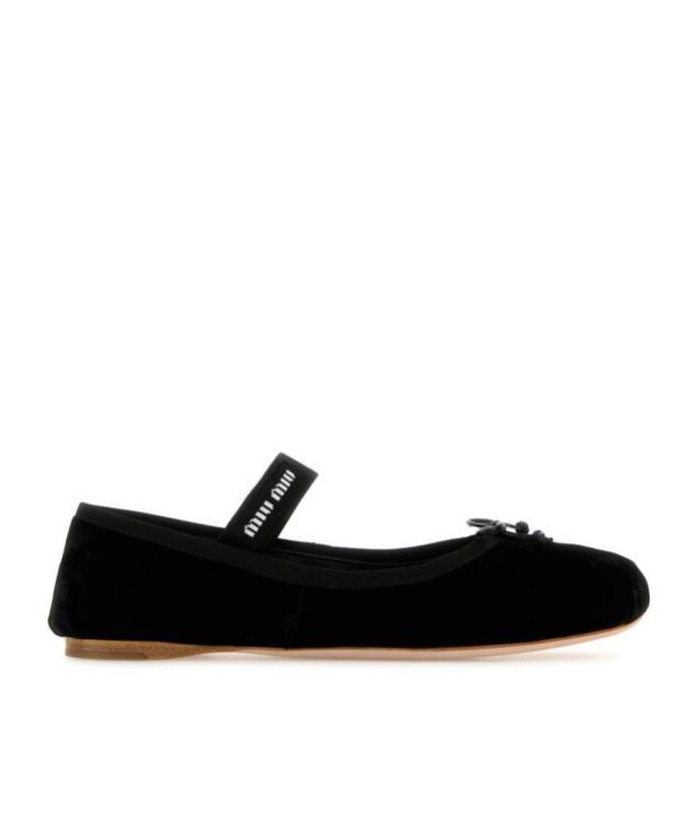 logo-strap ballerina shoes Product Image