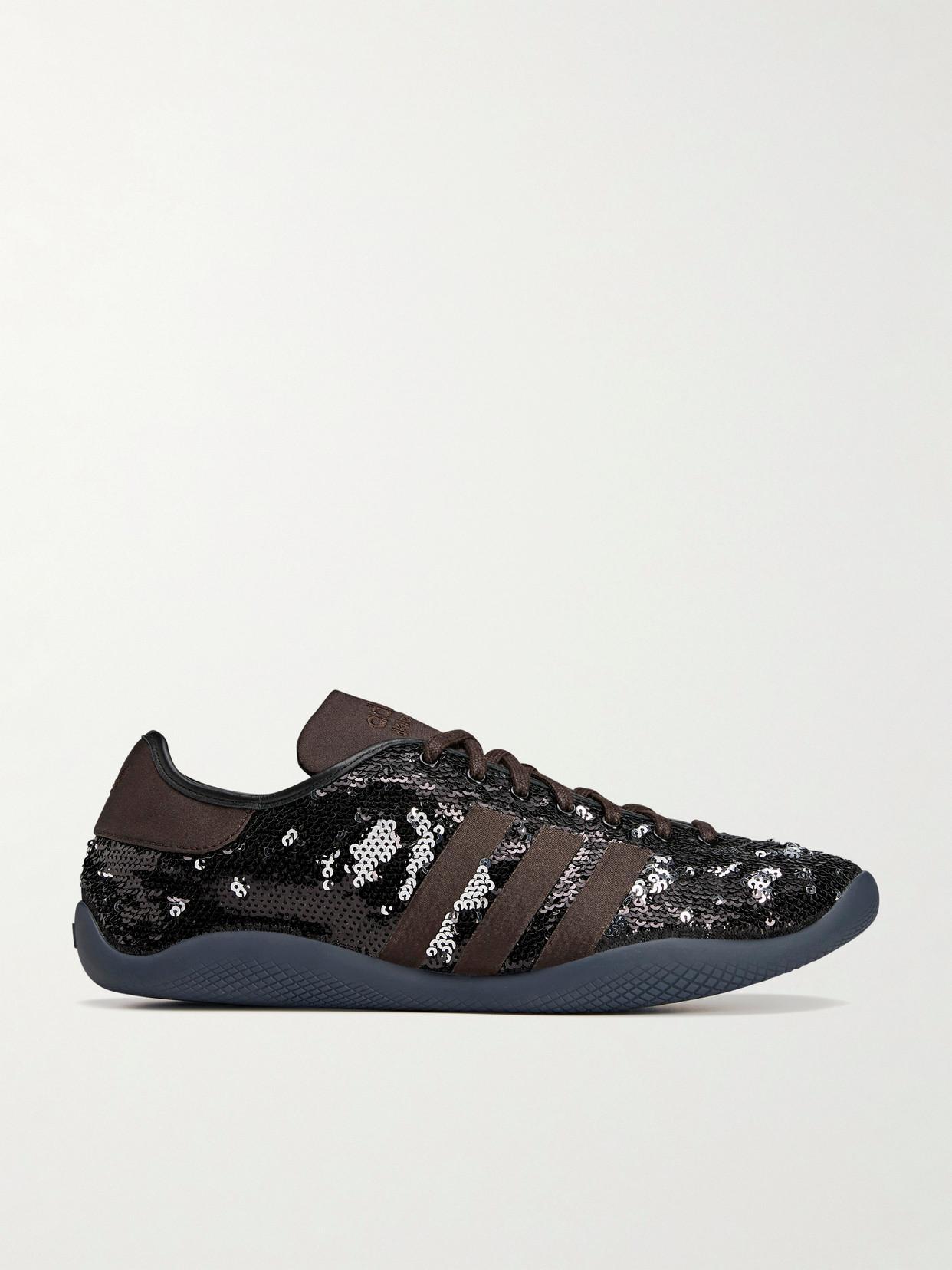 ADIDAS ORIGINALS Adidas X Wales Bonner X Wales Bonner Karintha Sequin Sneakers In Brown Product Image