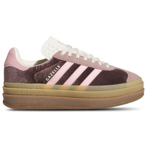 Womens adidas Gazelle Bold Athletic Shoe - Clear Sky / Cream White / Gold Metallic / Gum Product Image