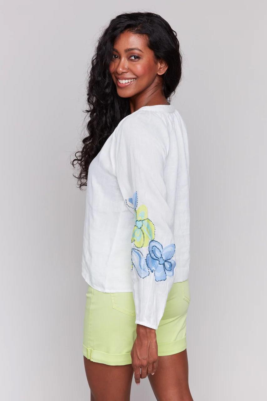 Front Embroidered Blouse Product Image