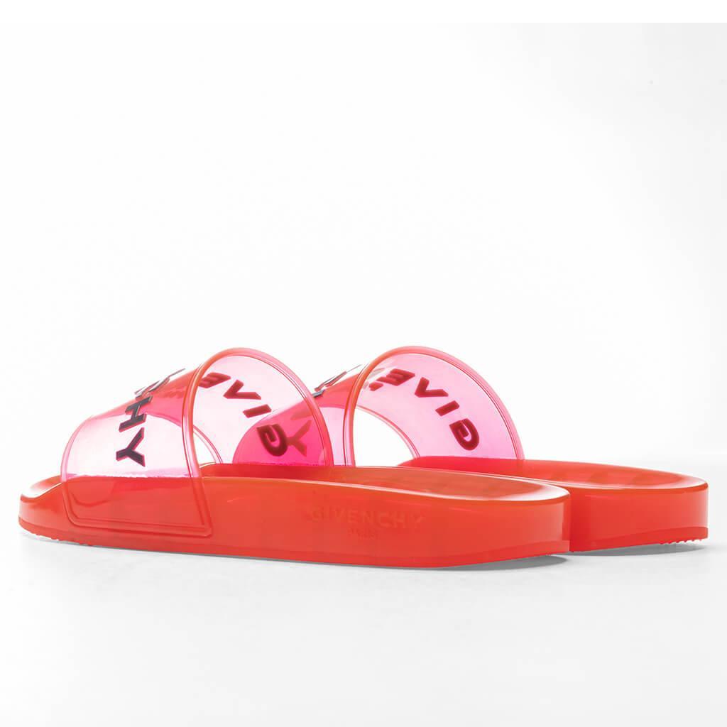 Slide Transparent Sandal - Red Male Product Image