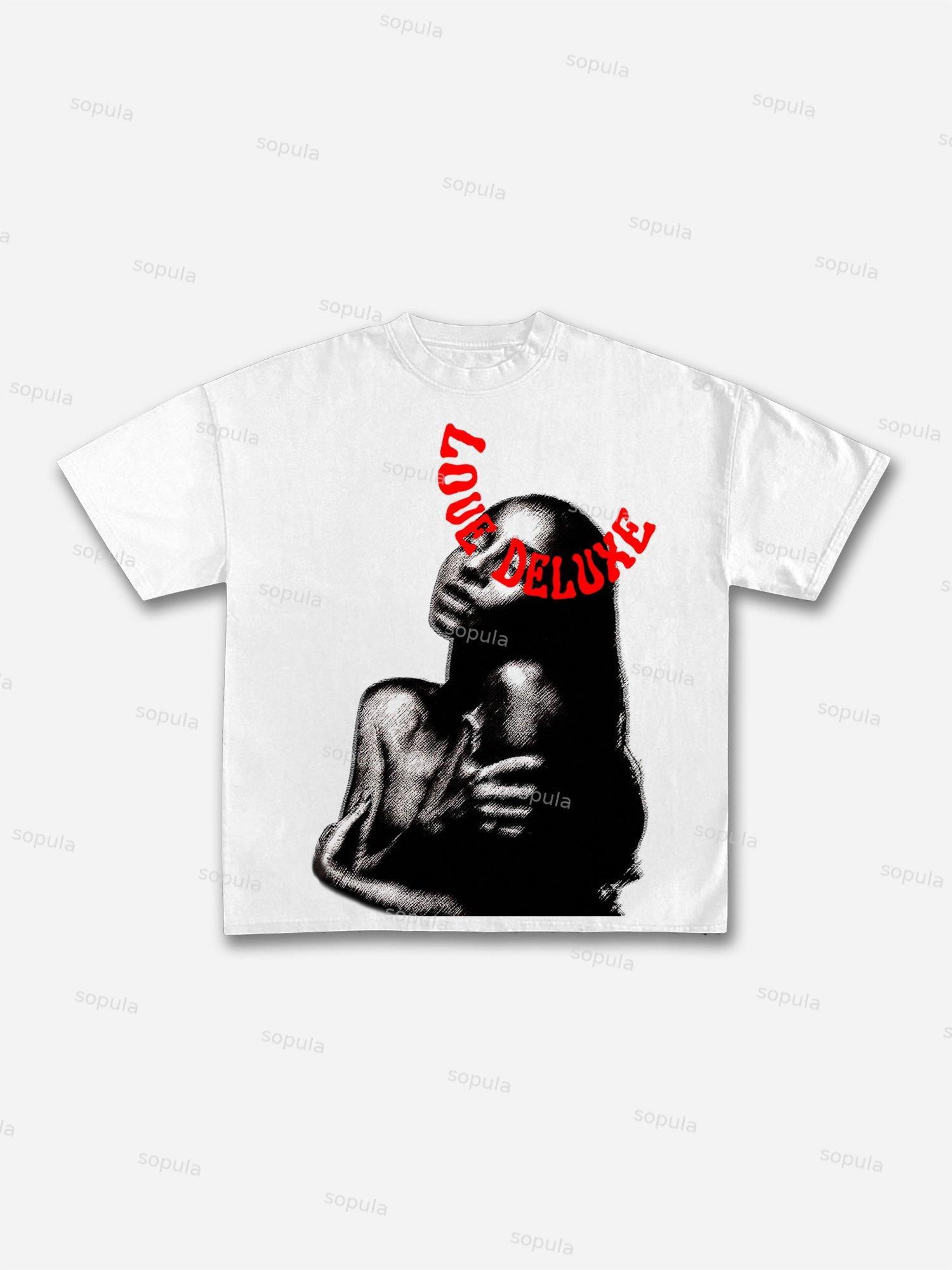 Sade Adu Print Cotton T-shirt Product Image