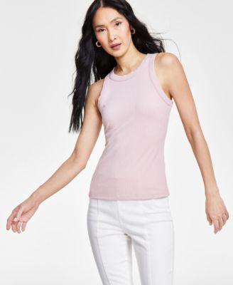 I.n.c. International Concepts Womens Ribbed Crewneck Tank, Created for Macys Product Image