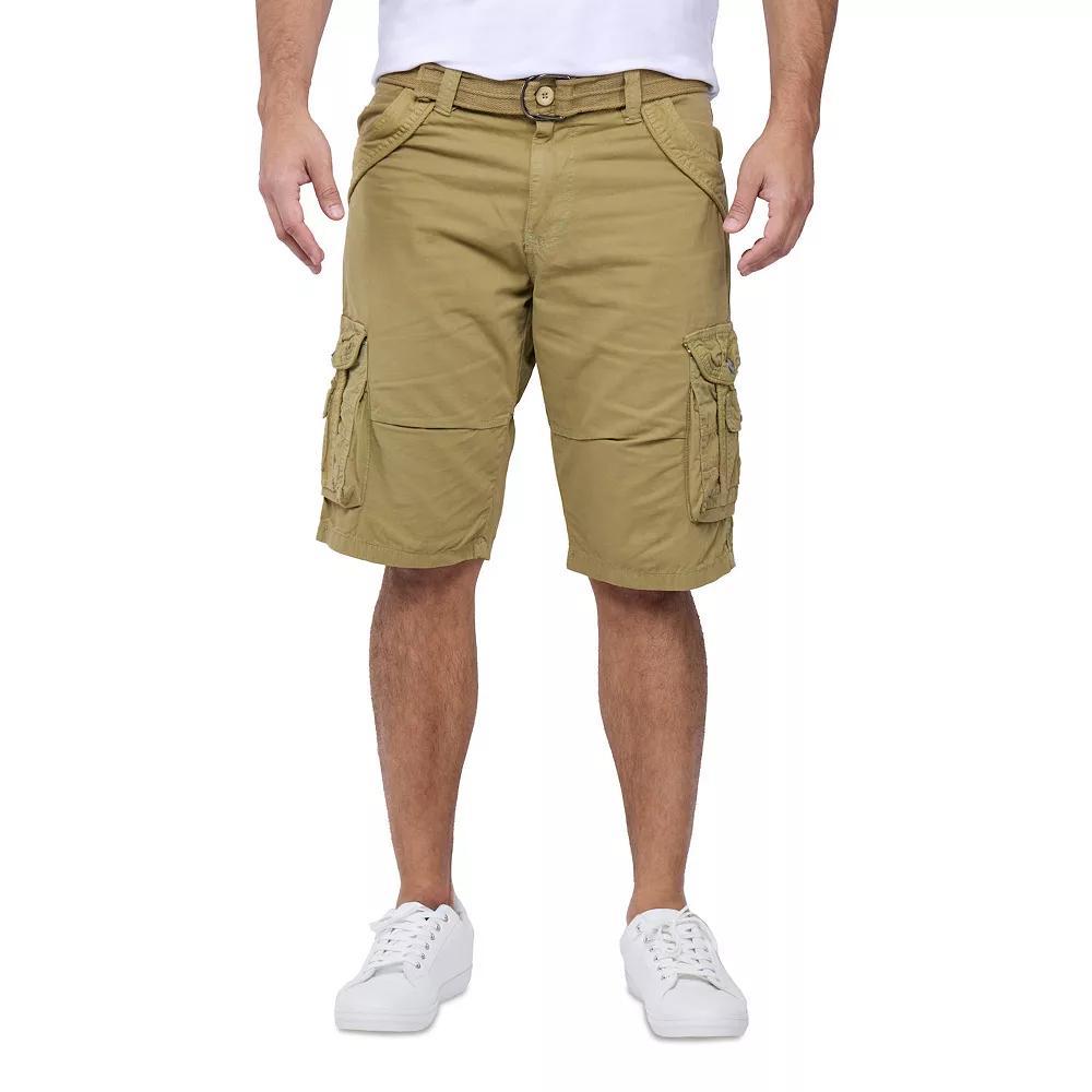 Men's Xray Belted Double-Pocket Bermuda Cargo, Size: 34, Blue Product Image