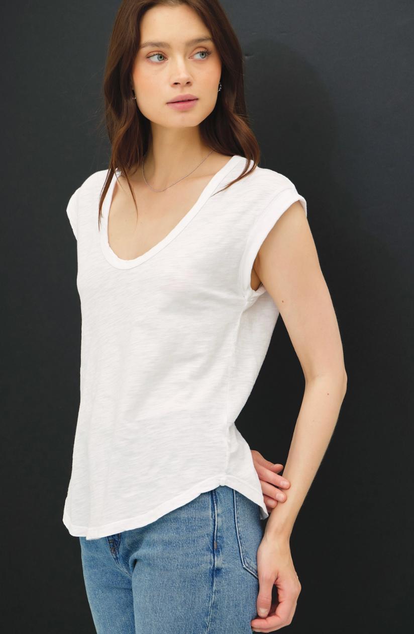 Cap Sleeve Tee Product Image