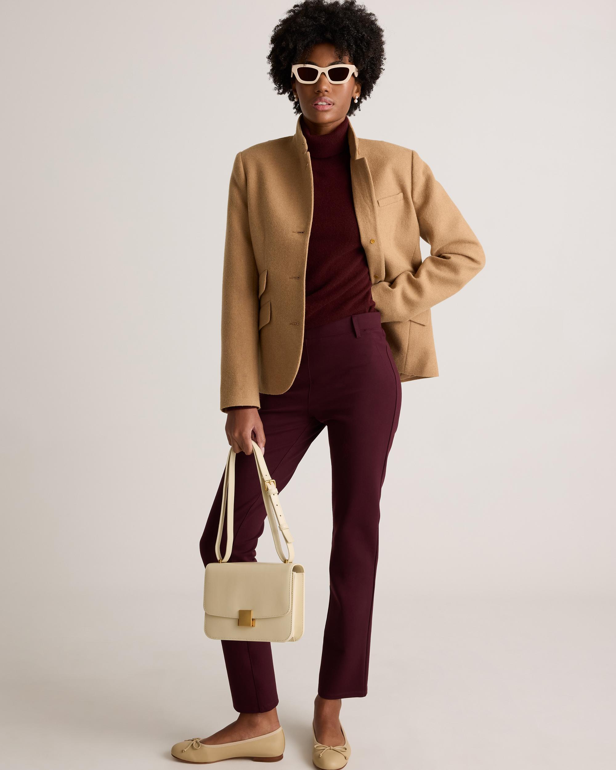 Quince | Women's Italian Wool Stand Collar Blazer Product Image