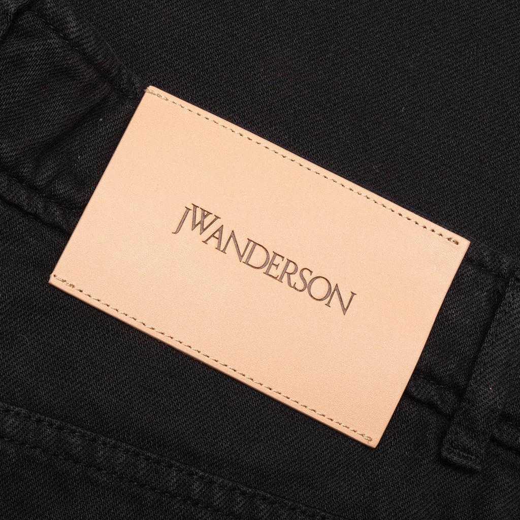 High Waist Wide Leg Trousers - Black Male Product Image