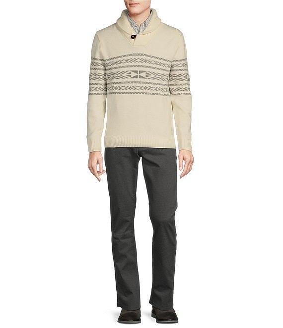 Cremieux Blue Label Chamonix Collection Fair Isle Shawl Sweater Product Image