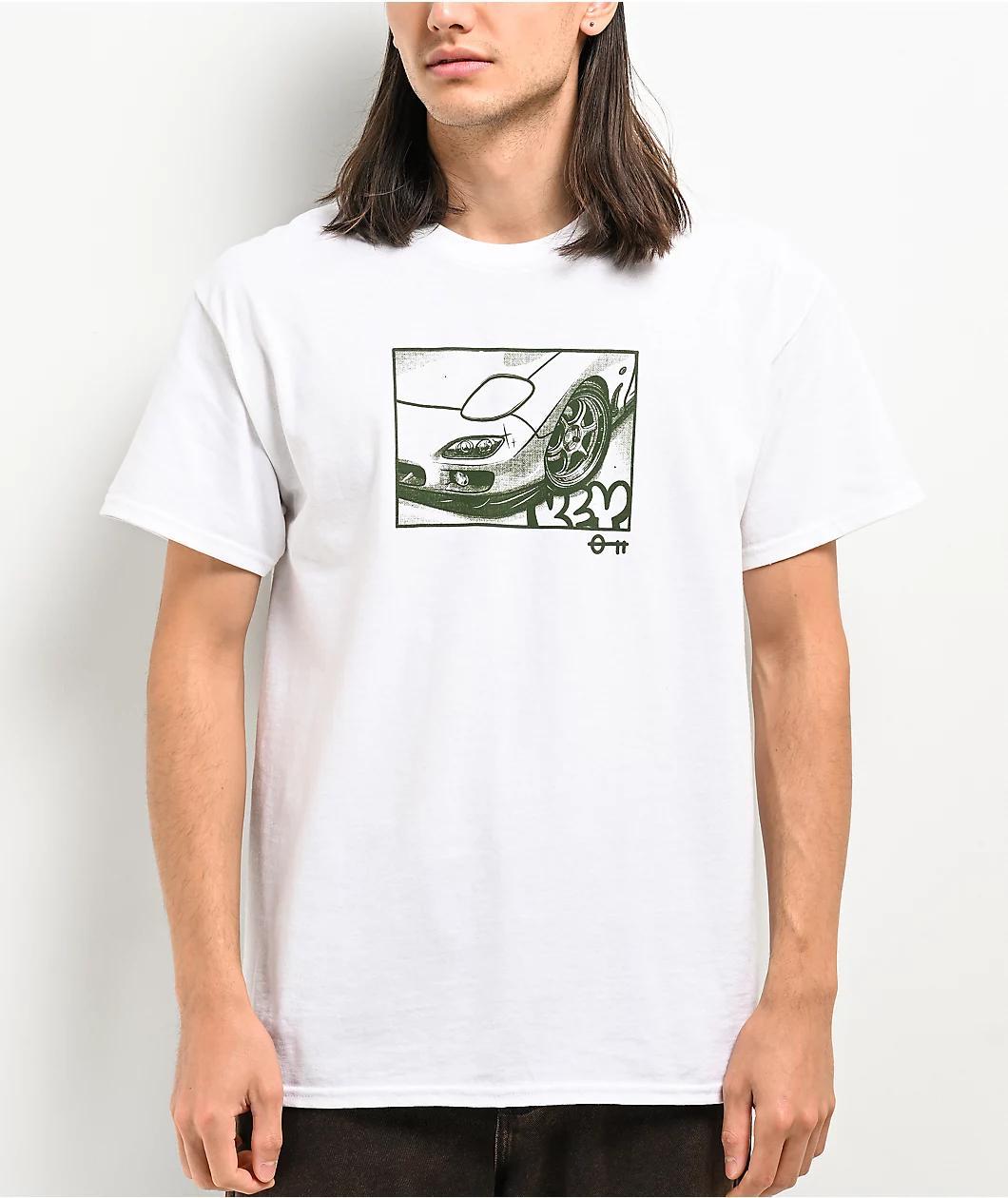 Key Street Halftone White T-Shirt Product Image