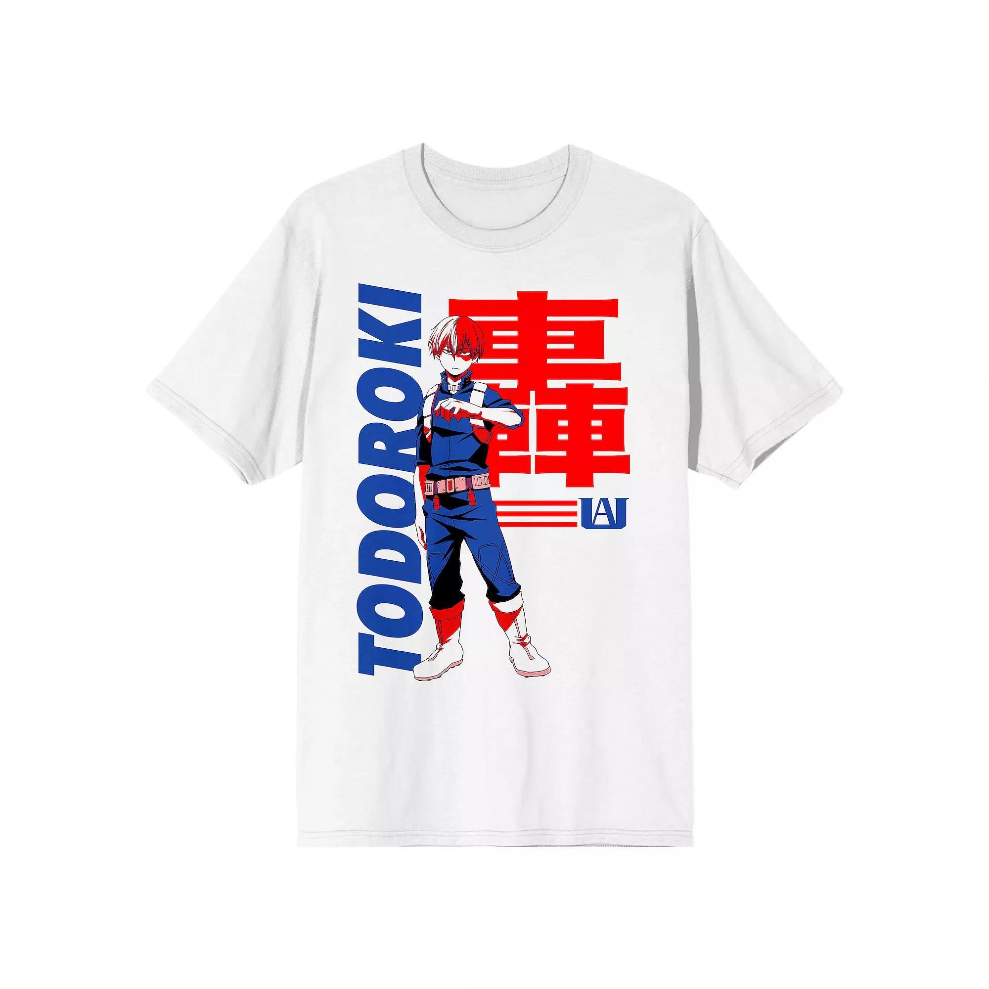 Men's My Hero Academia Todoroki Tee, Size: XXL, White Product Image