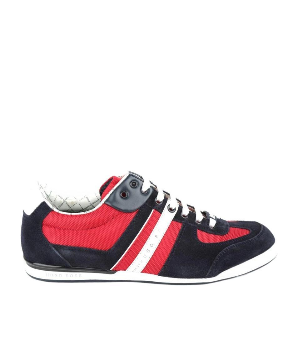 HUGO BOSS Round Head Lace Low-cut Skate Shoes In Black Product Image