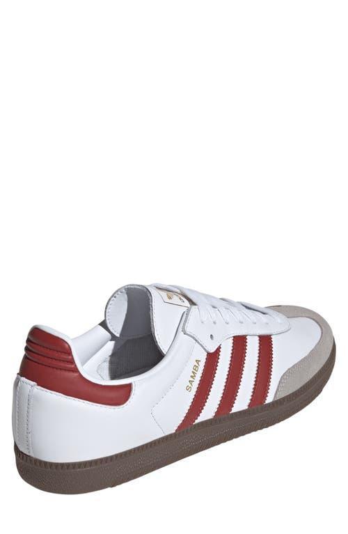 adidas Samba OG Sneaker in White/ruby/Clear Granite at Nordstrom, Size 14 Women's Product Image