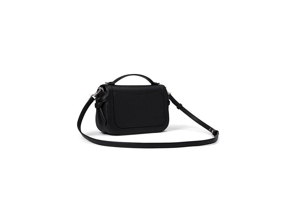 Womens Knott Pebbled Leather Top Handle Bag Product Image