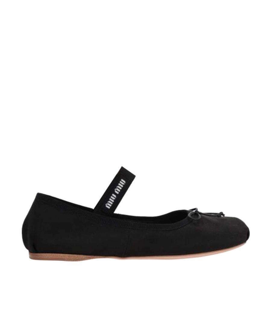 logo-strap ballerina shoes Product Image