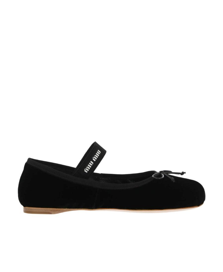 logo-strap ballerina shoes Product Image