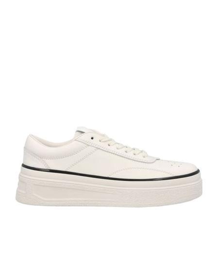 JIL SANDER Chunky Lace-up Sneakers In White Product Image